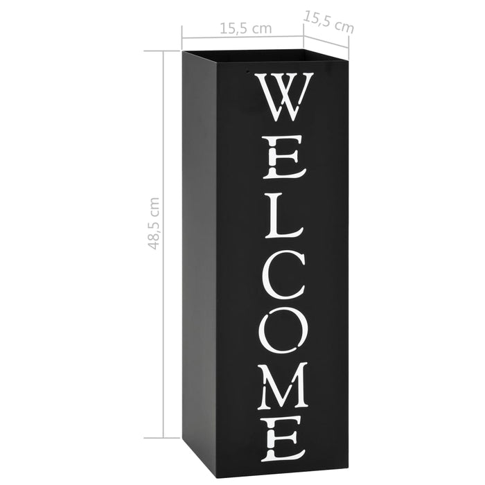 Suport de umbrele Welcome, oțel, negru - WALTI WALTI
