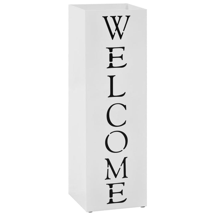 Suport pentru umbrelă Welcome, oțel, alb - WALTI WALTI
