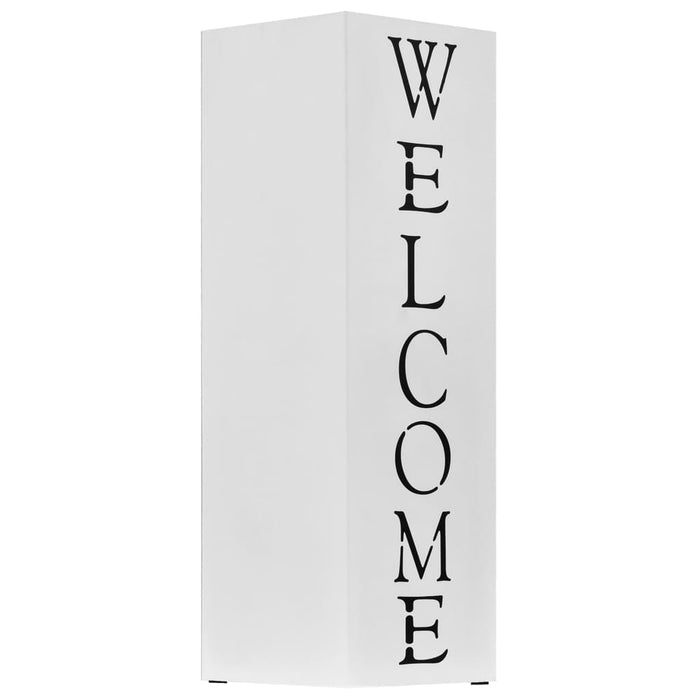 Suport pentru umbrelă Welcome, oțel, alb - WALTI WALTI