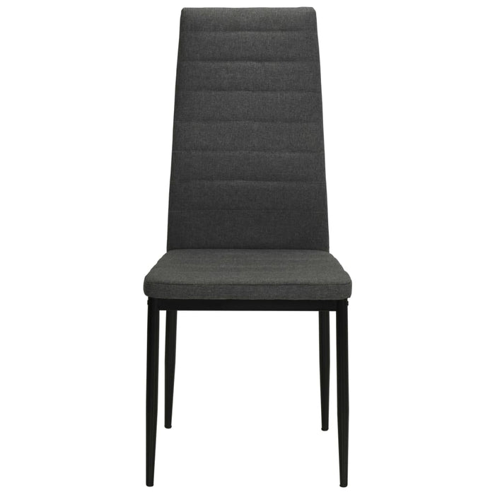 Scaune de bucătărie, 2 buc., gri închis, material textil WALTI