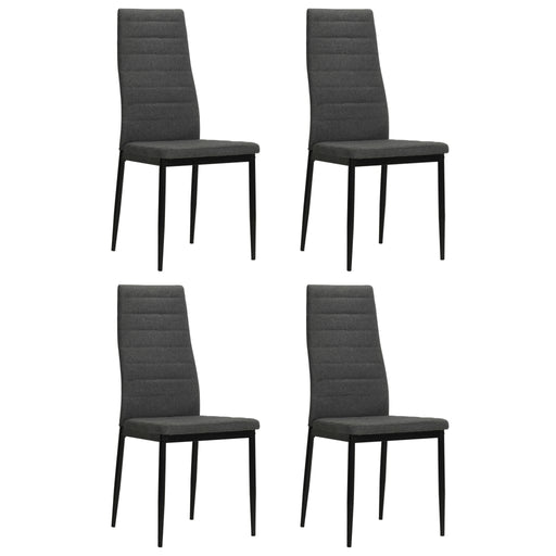 Scaune de bucătărie pivotante, 4 buc., gri închis, textil - WALTI WALTI