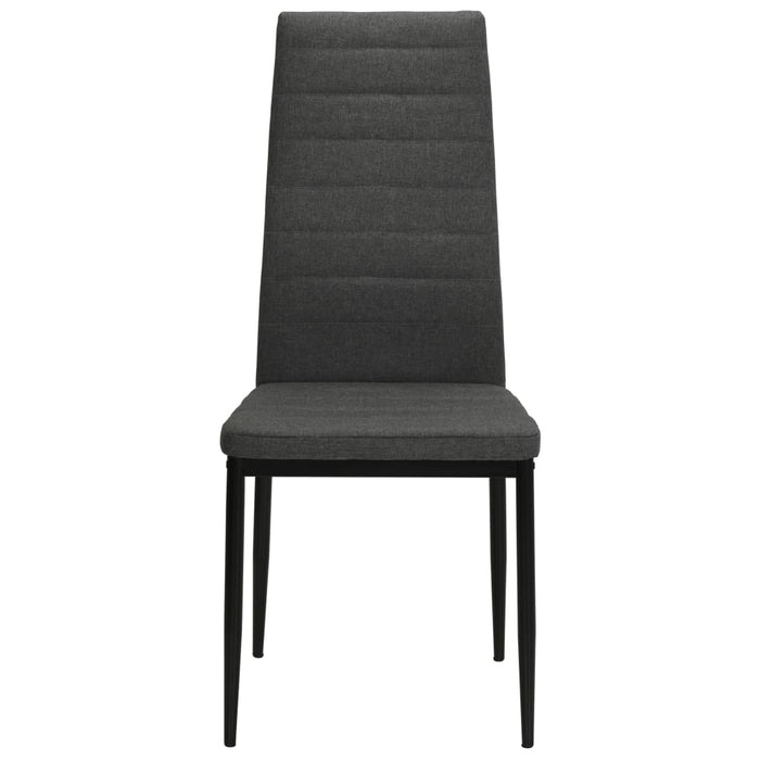 Scaune de bucătărie pivotante, 4 buc., gri închis, textil WALTI