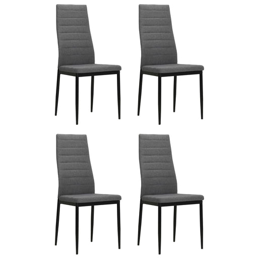 Scaune de bucătărie pivotante, 4 buc., gri deschis, textil - WALTI WALTI