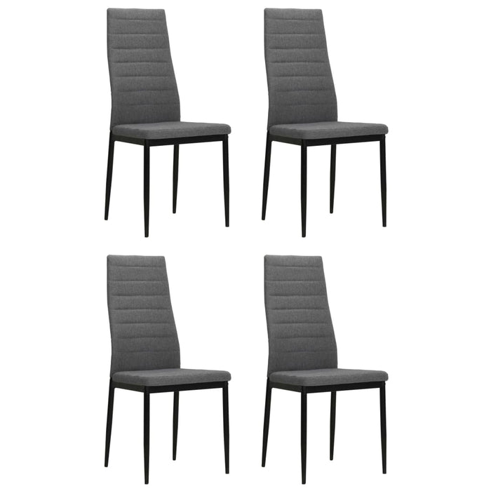 Scaune de bucătărie pivotante, 4 buc., gri deschis, textil WALTI