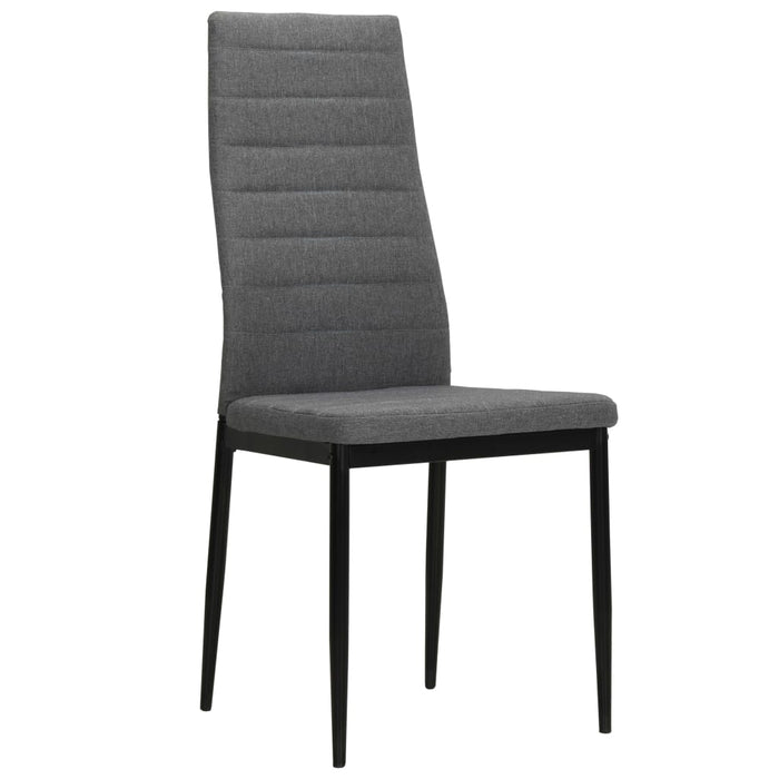 Scaune de bucătărie pivotante, 4 buc., gri deschis, textil WALTI