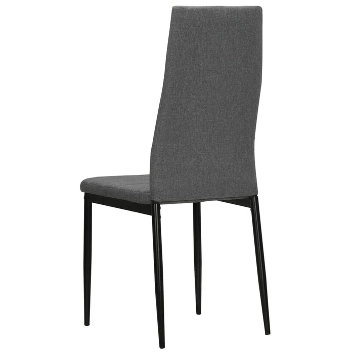 Scaune de bucătărie pivotante, 4 buc., gri deschis, textil WALTI