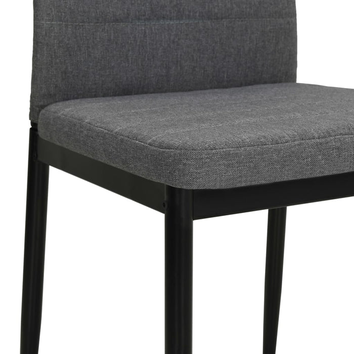 Scaune de bucătărie pivotante, 4 buc., gri deschis, textil WALTI