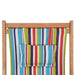 Scaun de plajă pliabil, multicolor, textil și cadru din lemn - WALTI WALTI