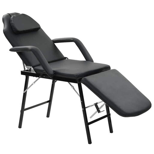 Scaun tratament facial, înlocuitor piele, 185x78x76 cm, negru - WALTI WALTI