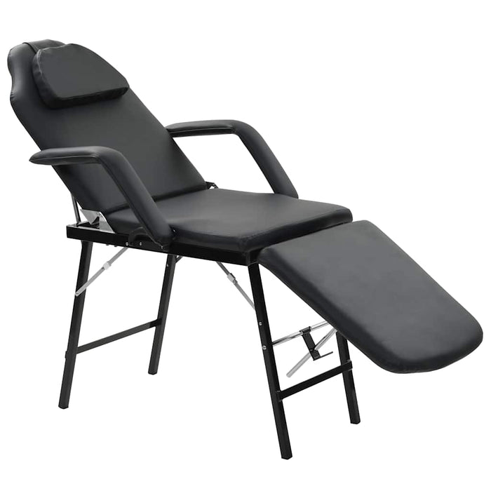 Scaun tratament facial, înlocuitor piele, 185x78x76 cm, negru - WALTI WALTI