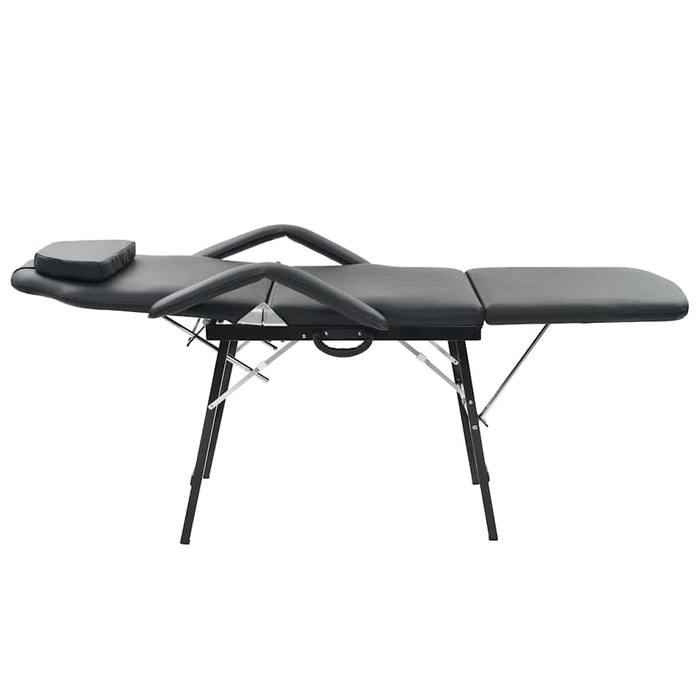 Scaun tratament facial, înlocuitor piele, 185x78x76 cm, negru - WALTI WALTI