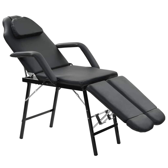 Scaun tratament facial, piele artificială, 185x78x76 cm, negru - WALTI WALTI