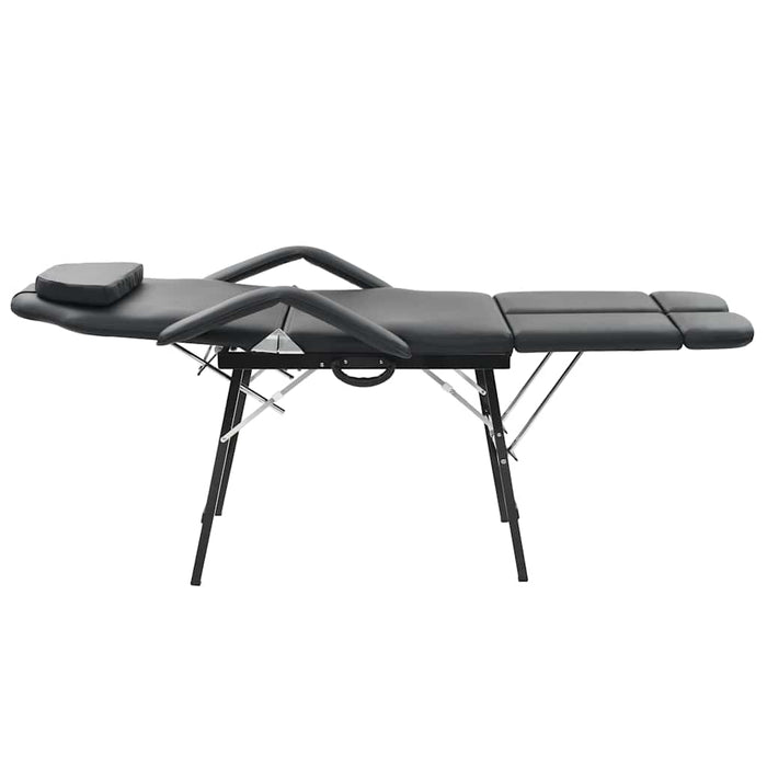 Scaun tratament facial, piele artificială, 185x78x76 cm, negru - WALTI WALTI