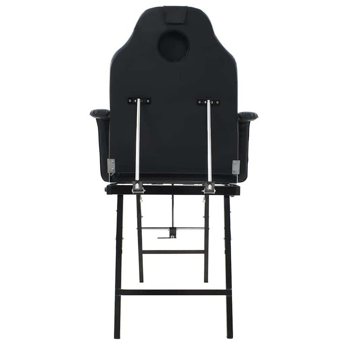 Scaun tratament facial, piele artificială, 185x78x76 cm, negru - WALTI WALTI
