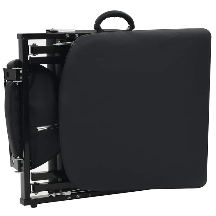 Scaun tratament facial, piele artificială, 185x78x76 cm, negru - WALTI WALTI