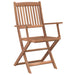 Set mobilier de exterior pliabil, 5 piese, lemn masiv de acacia - WALTI WALTI