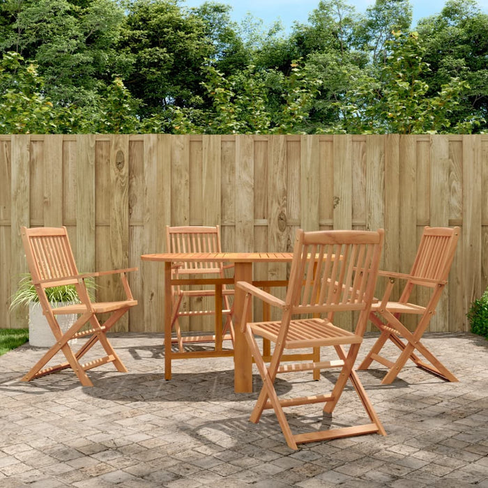 Set mobilier de exterior pliabil, 5 piese, lemn masiv de acacia - WALTI WALTI