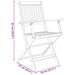 Set mobilier de exterior pliabil, 5 piese, lemn masiv de acacia - WALTI WALTI