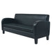 Set canapea 2 buc. Piele artificială Negru - WALTI WALTI
