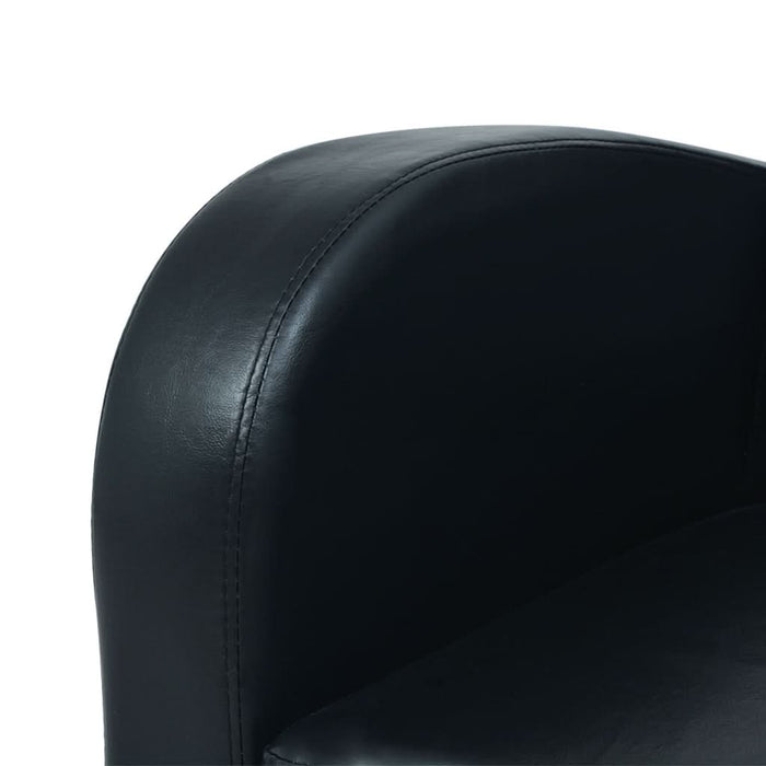Set canapea 2 buc. Piele artificială Negru - WALTI WALTI