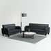 Set canapea 2 buc. Piele artificială Negru - WALTI WALTI