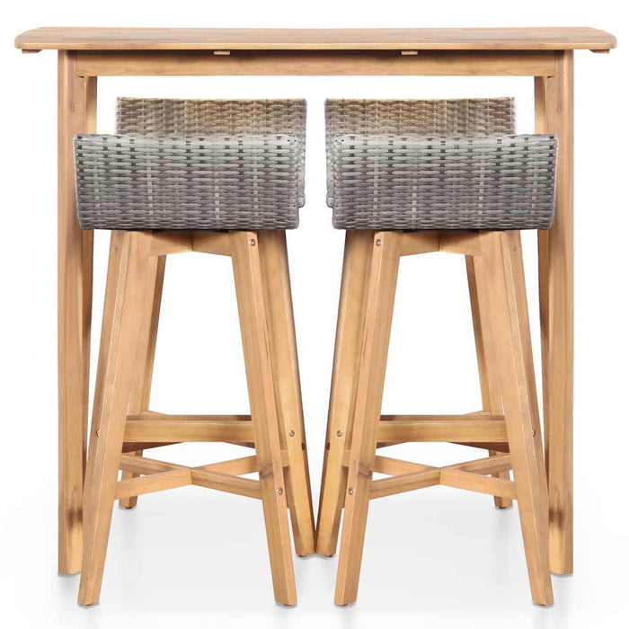 Set mobilier de exterior, 5 piese, lemn masiv de acacia WALTI