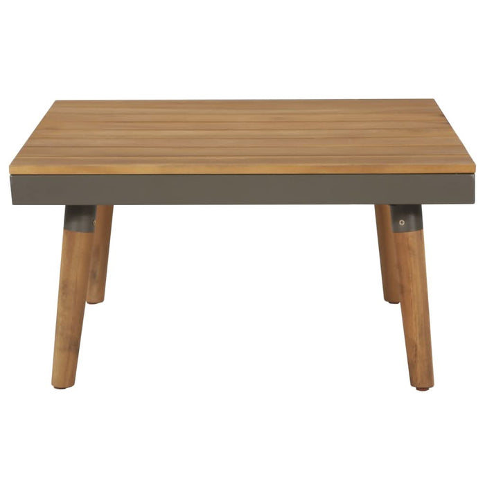 Set mobilier grădină cu perne, 4 piese, maro, lemn acacia - WALTI WALTI