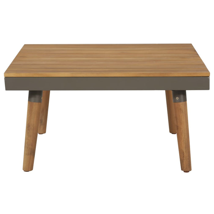 Set mobilier grădină cu perne, 4 piese, maro, lemn acacia - WALTI WALTI