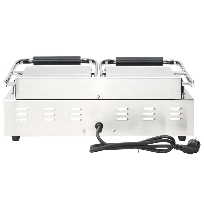 Grill Panini dublu cu striații, 57x30,5x20 cm, 3600 W - WALTI WALTI