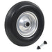 Roată de roabă cu osie, 4.00-8, PU solid, 390 mm - WALTI WALTI