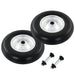 Roți de roabă cu osie, 2 buc, 4.00-8, PU solid, 390 mm - WALTI WALTI