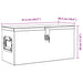 Cutie din aluminiu, 61,5 x 26,5 x 30 cm, argintiu - WALTI WALTI