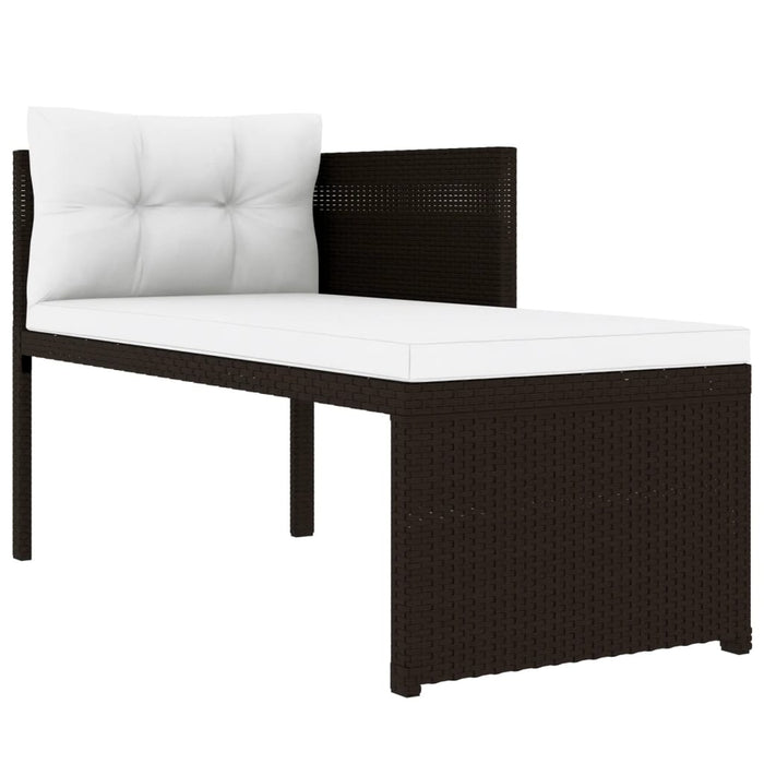 Set mobilier de grădină, 4 piese, maro, poliratan - WALTI WALTI