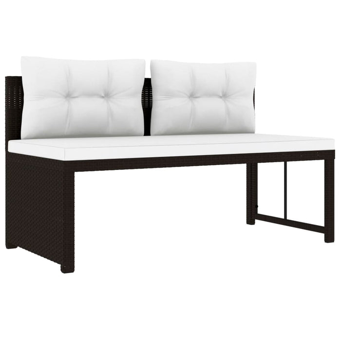 Set mobilier de grădină, 4 piese, maro, poliratan - WALTI WALTI