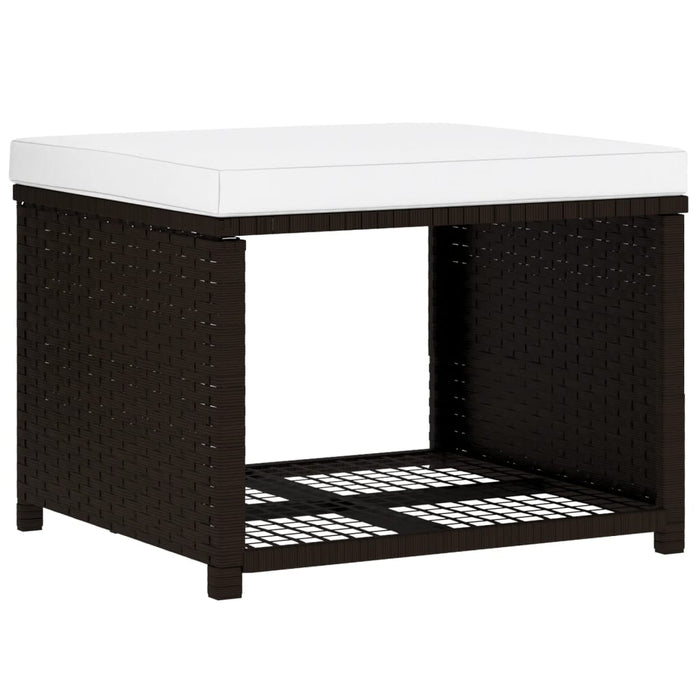 Set mobilier de grădină, 4 piese, maro, poliratan - WALTI WALTI