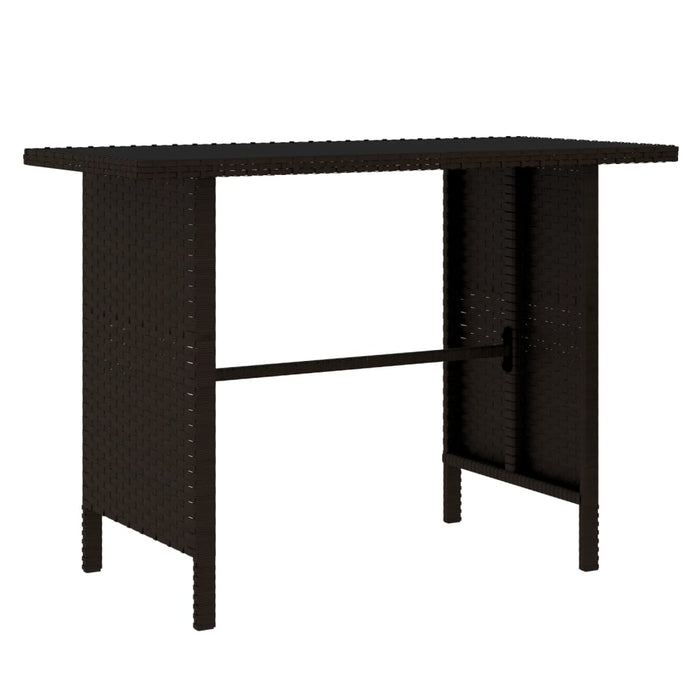 Set mobilier de grădină, 4 piese, maro, poliratan - WALTI WALTI