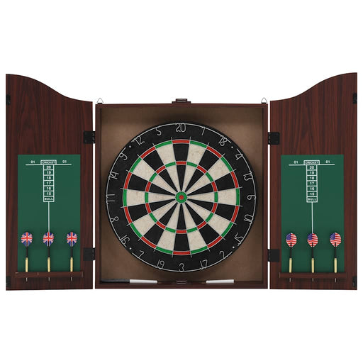Placă de darts profesională din sisal, cu dulap și 6 săgeți - WALTI WALTI