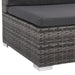 Set mobilier de grădină cu perne, 8 piese, gri, poliratan - WALTI WALTI