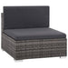Set mobilier de grădină cu perne, 6 piese, gri, poliratan - WALTI WALTI