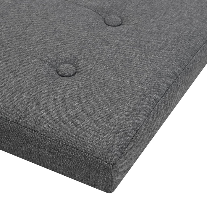 Taburete de depozitare pliabile, 2 buc., gri închis, textil - WALTI WALTI