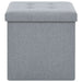 Taburete de depozitare pliabile, 2 buc., gri deschis, textil - WALTI WALTI