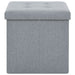 Taburete de depozitare pliabile, 2 buc., gri deschis, textil - WALTI WALTI