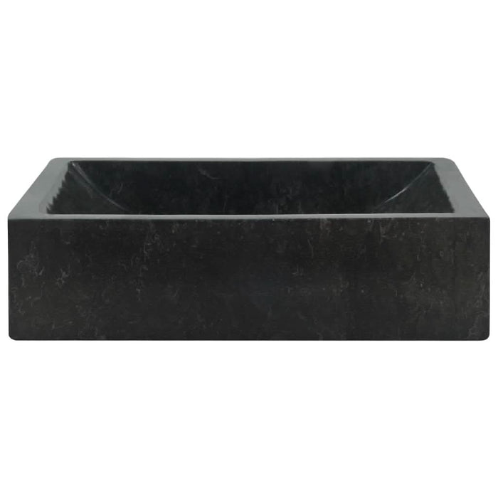 Chiuvetă, negru extralucios, 45x30x12 cm, marmură - WALTI WALTI