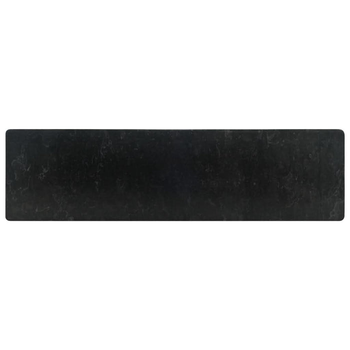 Chiuvetă, negru extralucios, 45x30x12 cm, marmură - WALTI WALTI