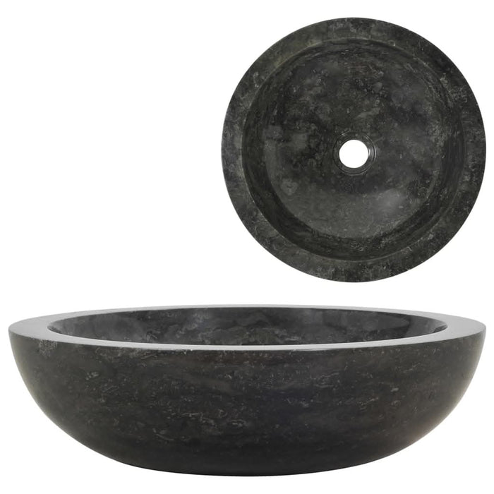 Chiuvetă, negru, 40 x 12 cm, marmură - WALTI WALTI