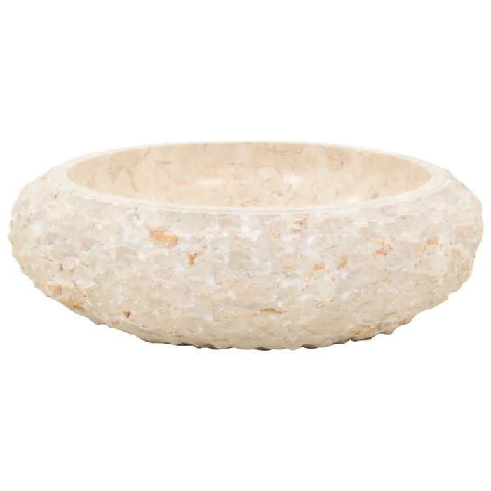 Chiuvetă, crem, 40 x 12 cm, marmură - WALTI WALTI