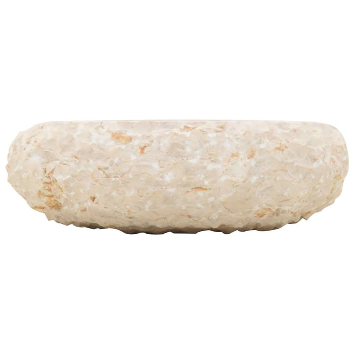 Chiuvetă, crem, 40 x 12 cm, marmură - WALTI WALTI