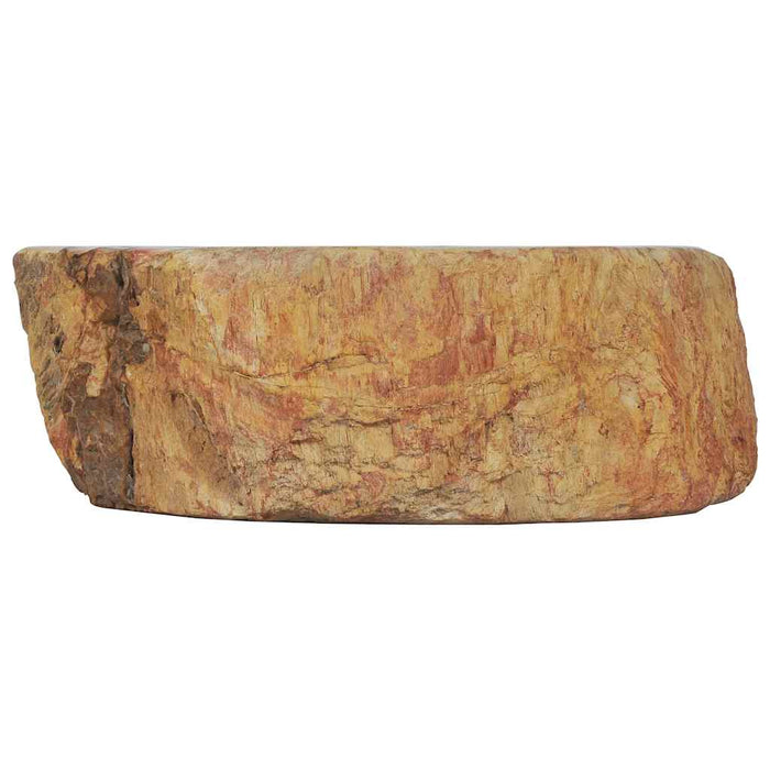 Chiuvetă, crem, 45 x 35 x 15 cm, piatră fosilă - WALTI WALTI