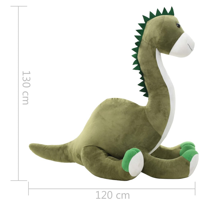 Jucărie dinozaur Brontosaurus, verde, pluș WALTI