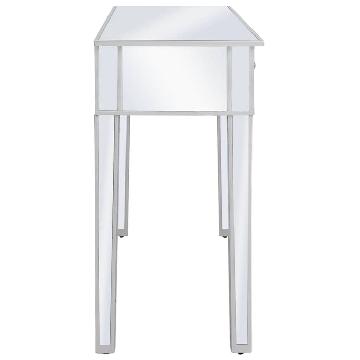 Masă consolă tip oglindă, MDF și sticlă, 106,5 x 38 x 76,5 cm WALTI